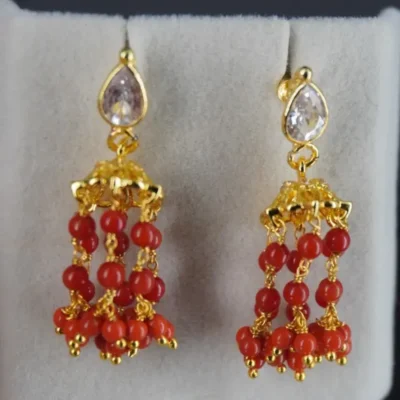 Coral Earrings