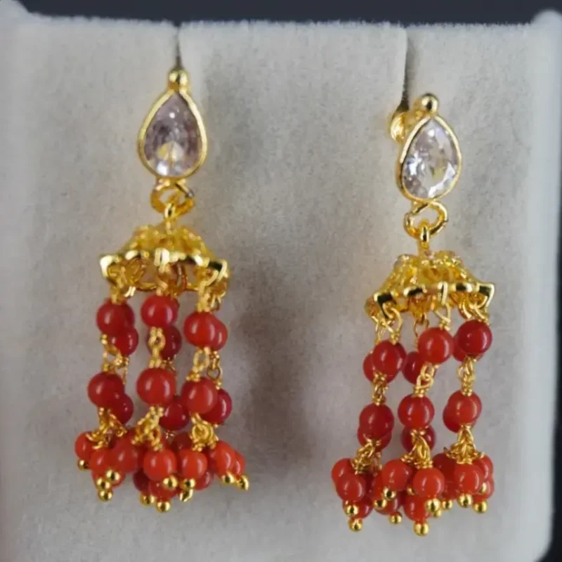 Coral Earrings