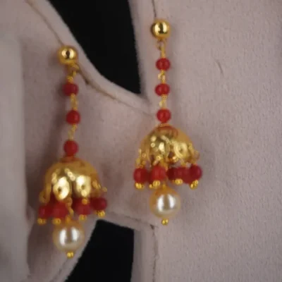 Coral earrings