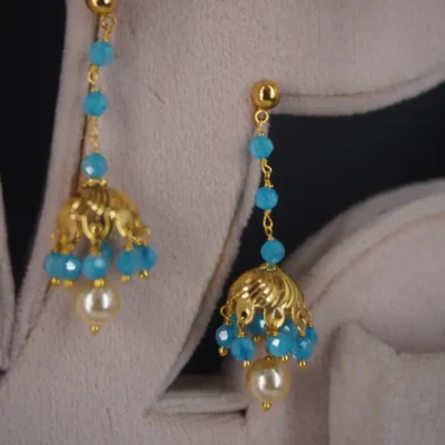 Blue stud earrings