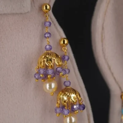 Purple Stud earrings